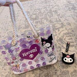 Kuromi clear tote bag